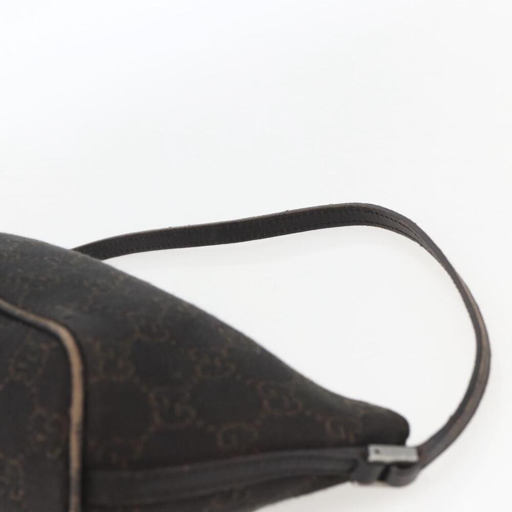 GUCCI GG Canvas Accessory Pouch Dark Brown Silver 07198 Auth ep12569 - Picture 8 of 16